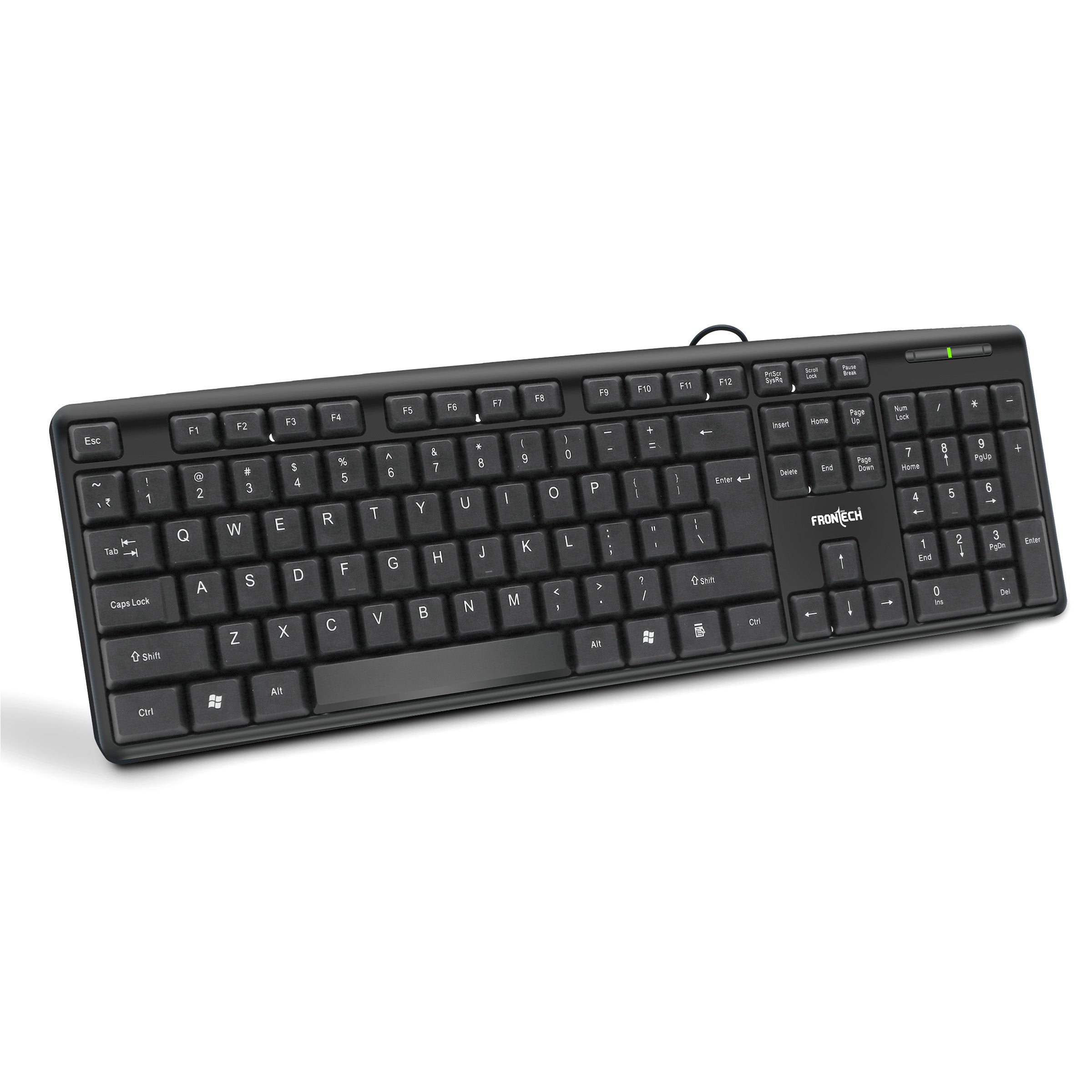 Frontech Wired USB Membrane Keyboard With Retractable Stands (1672) Frontech Wired USB Membrane Keyboard With Retractable Stands (1672)